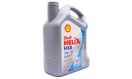 Масло моторное Shell Helix HX8 X 5w30, синтетическое, API SN+, ACEA A3/B4, универсальное, 5л, арт. 550051929