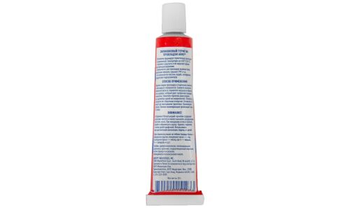 Герметик-прокладка АВRО Masters Red RTV Silicone Gasket Maker Hi-Temp, силиконовый, термостойкий (до +343°C) красный, туба 32г, арт. 11-АВ-CH-32