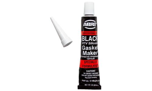 Герметик-прокладка АВRО Masters Black RTV Silicone Gasket Maker, силиконовый, чёрный, туба 32г, арт. 12-АВ-CH-32