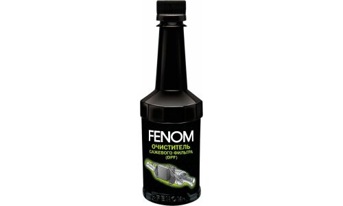 Очиститель сажевого фильтра Fenom, присадка в дизельное топливо, способствует экономии топлива, бутылка 300мл, арт. FN160