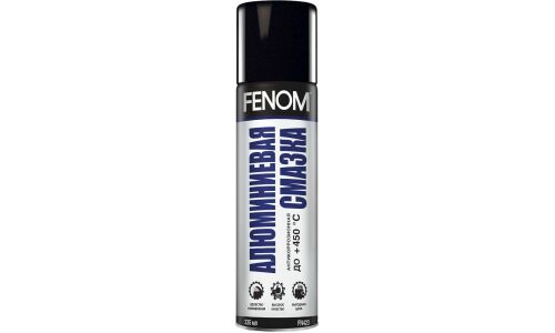 Смазка аэрозольная Fenom, алюминиевая, термостойкая (до +450°C), баллон 335мл, арт. FN423
