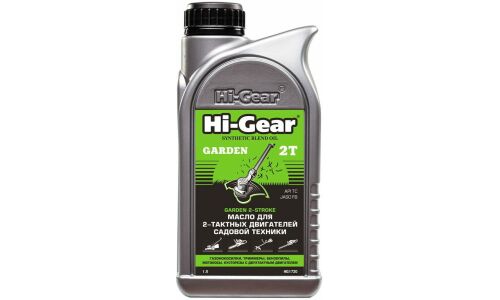 Масло для бензоинструментов Hi-Gear Garden 2T, полусинтетическое, API TC, JASO FB, 2-тактное, 1л, арт. HG1720