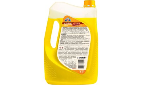 Антифриз AGA Z65, G12++, жёлтый, -65°C, 5кг, арт. AGA043Z