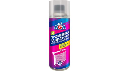 Промывка системы охлаждения и радиатора AGA, от накипи и ржавчины, бутылка 335мл, арт. AGA703R