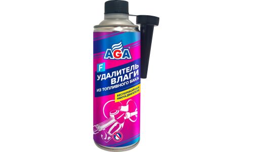 Присадка в топливо AGA «Удалитель влаги», для бензиновых и дизельных двигателей, бутылка 335мл, арт. AGA805F