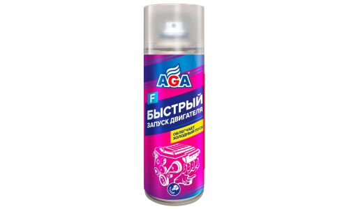 Жидкость для быстрого старта AGA, для бензиновых и дизельных двигателей, аэрозоль 520мл, арт. AGA808F