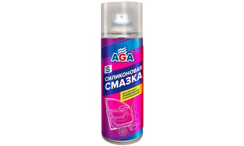 Смазка аэрозольная AGA, силиконовая, водостойкая, баллон 520мл, арт. AGA851S