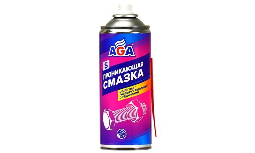 Смазка проникающая (жидкий ключ) AGA, многоцелевая, антикоррозийная, аэрозоль 520мл, арт. AGA854S
