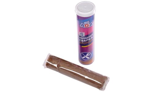 Холодная сварка AGA «Бронза», многоцелевая, со бронзовым наполнителем, туба 58г, арт. AGA857S