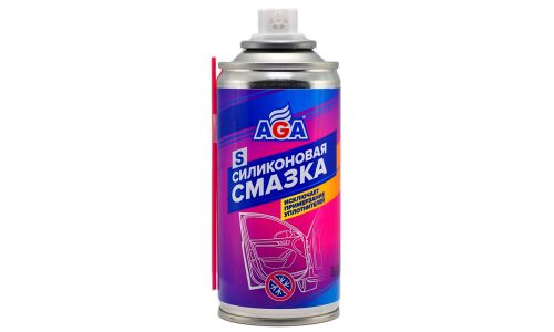 Смазка аэрозольная AGA, силиконовая, водостойкая, баллон 210мл, арт. AGA871S