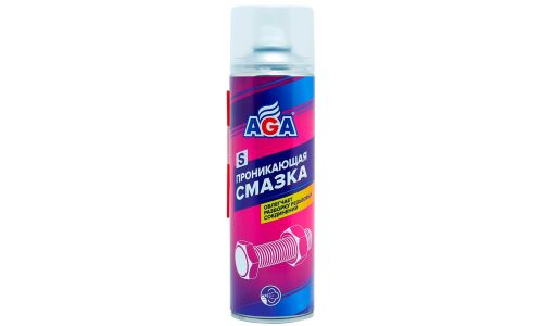 Смазка проникающая (жидкий ключ) AGA, многоцелевая, антикоррозийная, аэрозоль 650мл, арт. AGA884S
