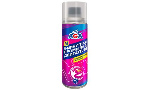 Промывка масляной системы AGA, 5-минутный, для бензиновых и дизельных двигателей, бутылка 335мл, арт. AGA901M