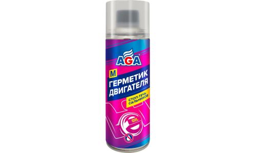 Герметик масляной системы AGA, стоп-течь сальников, для бензиновых и дизельных двигателей, бутылка 335мл, арт. AGA902M