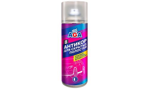 Покрытие антикоррозийное AGA, для скрытых полостей, аэрозоль 520мл (+трубка), арт. AGA953B