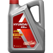 Масло моторное Hyundai XTeer G700 5w30, синтетическое, API SP, ILSAC GF-6A, для бензинового двигателя, 4л, арт. 1041135