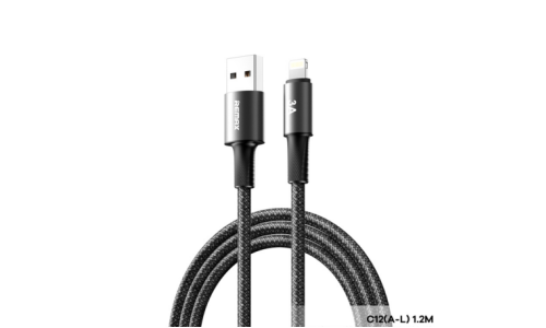 Кабель для мобильных устройств Remax Velocity Fast Charging Cable 15W, с USB на Lightning, 3А, 1.2м, чёрный, арт. C12(A-L)