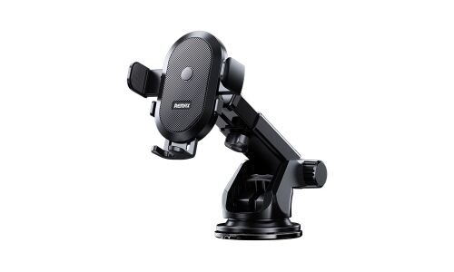 Держатель для телефона Remax Center Console Car Holder, на лобовое стекло/торпедо (присоска), поворотный, чёрный, арт. RM-C03