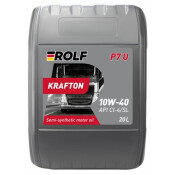 Масло моторное Rolf Krafton P7 U 10w40, полусинтетическое, API CI-4/SL, ACEA E4/E7, для дизельного двигателя, 20л, арт. 100471