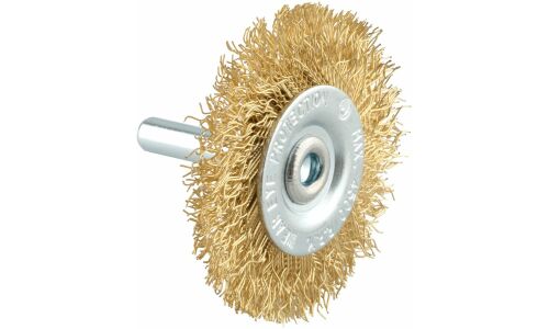 Щетка металлическая зачистная для дрели, АвтоДело плоская D-65мм