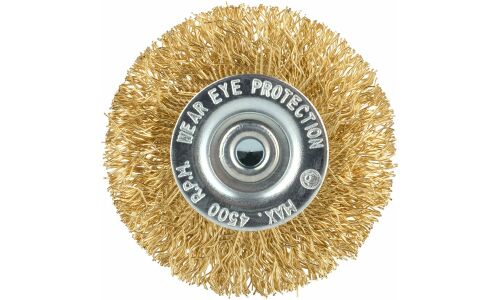 Щетка металлическая зачистная для дрели, АвтоДело плоская D-65мм