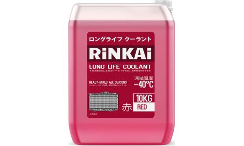 Антифриз Rinkai Long Life Coolant G11 LLC, красный, -40°C, 10кг, арт. AGR10