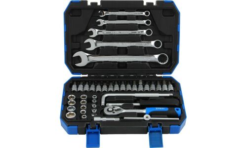 Набор инструментов Рокот, с трещоткой, под размер 1/4", комплект 40 предметов, арт. 689-014