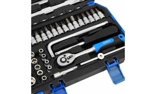 Набор инструментов Рокот, с трещоткой, под размер 1/4", комплект 40 предметов, арт. 689-014