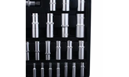 Набор инструментов Рокот, с трещоткой, под размер 1/4, 3/8", комплект 216 предметов, арт. 736-207