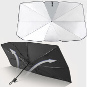 Шторка-зонт солнцезащитная Carfort, на лобовое стекло, 1450x790мм, светоотражающая, черный/серебристый цвет, арт. CFS-1520 Шторка-зонт солнцезащитная Carfort, на лобовое стекло, 1450x790мм, светоотражающая, черный/серебристый цвет, арт. CFS-1520