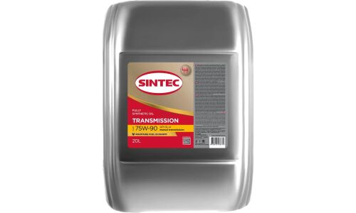Масло трансмиссионное Sintec Transmisson 75w90, синтетическое, API GL-4, для МКПП, дифференциалов и раздаточных коробок, 20л, арт. 963363