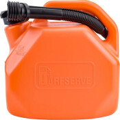 Канистра пластиковая 3ton Octane Reserve, вертикальная, c гофрированным шлангом, 5л, арт. 55381