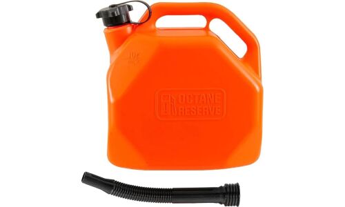 Канистра пластиковая 3ton Octane Reserve, вертикальная, c гофрированным шлангом, 10л, арт. 55382