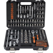 Набор инструментов Автодело, с трещоткой, под размер 1/4, 3/8 Набор инструментов Автодело, с трещоткой, под размер 1/4, 3/8