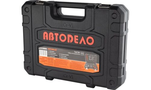 Набор инструментов Автодело, с трещоткой, под размер 1/4, 3/8", комплект 193 предмета, арт. 39993