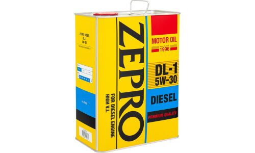 Масло моторное Zepro Diesel 5w30, полусинтетическое, ACEA C2, JASO DL-1, для дизельного двигателя, 4л, арт. 2156-004-0