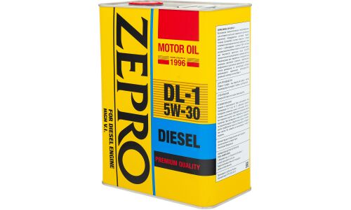 Масло моторное Zepro Diesel 5w30, полусинтетическое, ACEA C2, JASO DL-1, для дизельного двигателя, 4л, арт. 2156-004-0