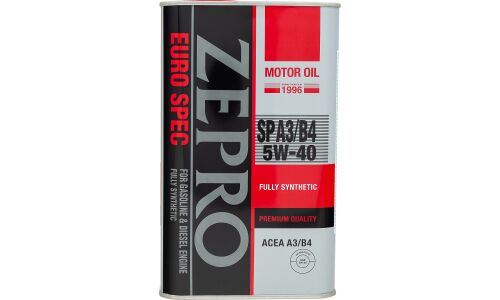 Масло моторное Zepro Euro Spec 5w40, синтетическое, API SP, ACEA A3/B4, универсальное, 1л, арт. 1849-001-0