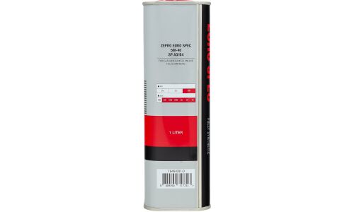 Масло моторное Zepro Euro Spec 5w40, синтетическое, API SP, ACEA A3/B4, универсальное, 1л, арт. 1849-001-0