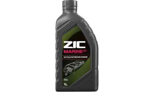 Масло для водной техники ZIC Marine 2T, синтетическое, NMMA TC-W3, 2-тактное, 1л, арт. 132768