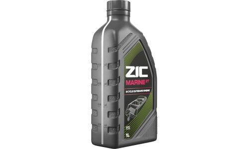 Масло для водной техники ZIC Marine 2T, синтетическое, NMMA TC-W3, 2-тактное, 1л, арт. 132768