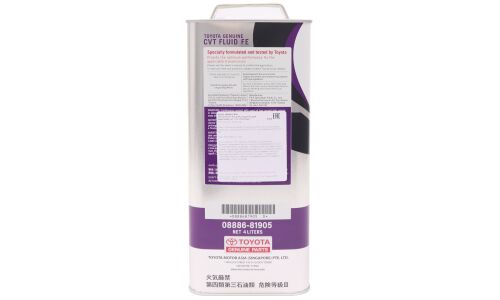 Масло трансмиссионное Toyota CVT Fluid FE, для вариаторов, 4л, арт. 08886-81905 (Тайланд)