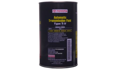 Масло трансмиссионное Toyota АTF Type T-IV, для АКПП, 1л, арт. 08886-81896 (Тайланд)