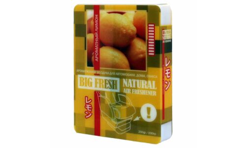 Ароматизатор под сиденье FKVJP Big Fresh Ароматный лимон, гелевый, плоский футляр 200мл, арт. AR-BF15