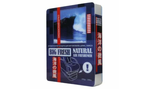 Ароматизатор под сиденье FKVJP Big Fresh Океанский бриз, гелевый, плоский футляр 200мл, арт. AR-BF61