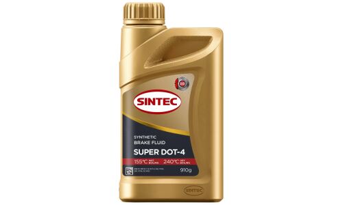 Жидкость тормозная Sintec Brake Fluid Super, DOT 4, 910г, арт. 800737