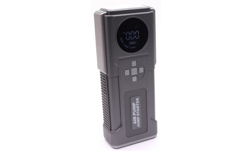 Портативное пусковое устройство Carfort, с функцией Power Bank, 10000мАч, 12В, ток пуска 2000А, 2xUSB порта, с фонариком, встроенный компрессор, арт. CFS-500