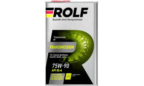 ROLF TRANSMISSION 75W90 GL-4 полусинтетика 1л (металл) (1/12/108)