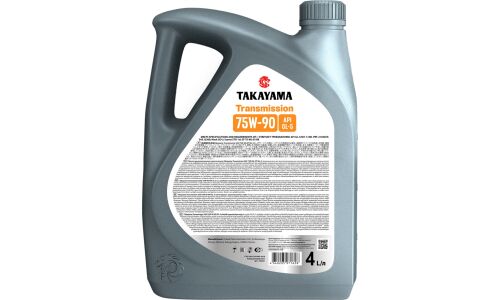 Масло трансмиссионное Takayama Transmission 75w90, синтетическое, API GL-5, для МКПП и редукторов, 4л, арт. 100621