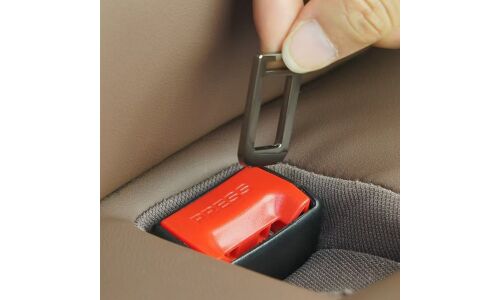 Вставка в замок ремня безопасности, метал , компл 2шт, черный