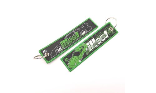 Брелок тканевый с вышивкой «illesr B»